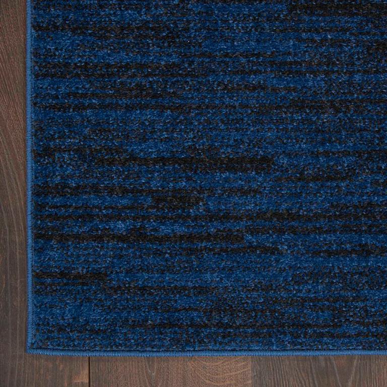 Nourison Essentials NRE01 Midnight Blue Rug Corner