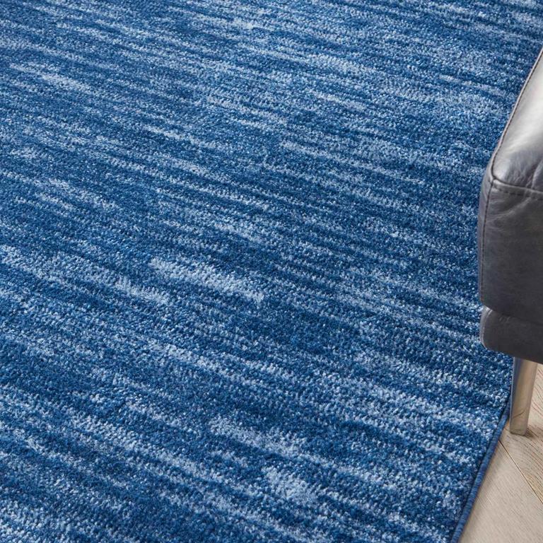 Nourison Essentials NRE01 Navy Blue Rug Detail on Floor