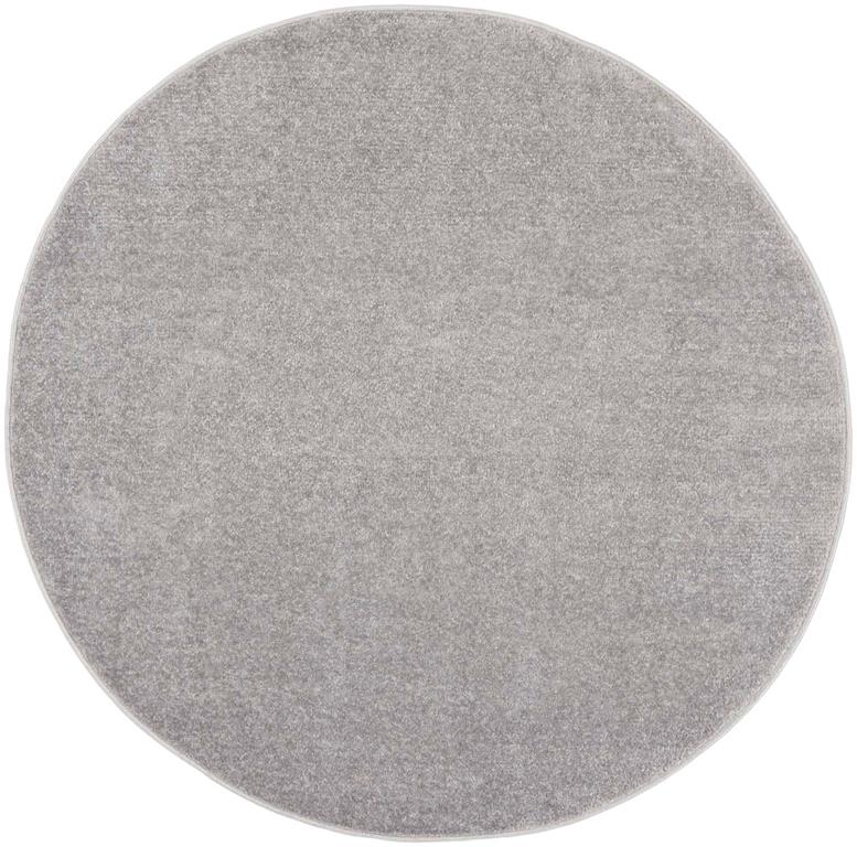 Nourison Essentials NRE01 Silver Grey Round Rug