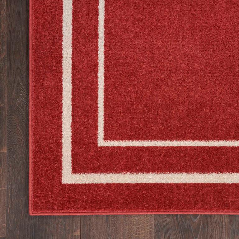 Nourison Essentials NRE02 Brick Ivory Rug Corner