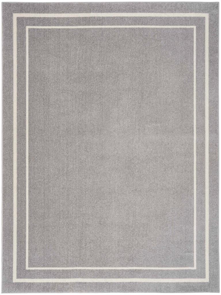 Nourison Essentials NRE02 Grey Ivory Area Rug