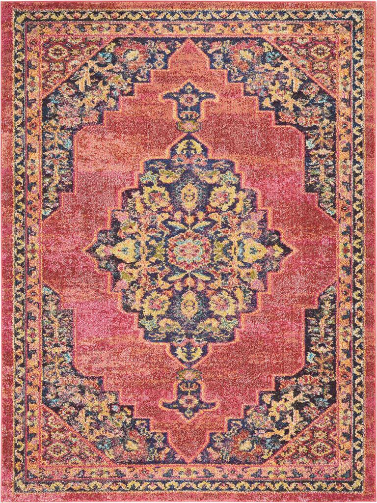 Nourison Passionate PST01 Pink Flame Area Rug