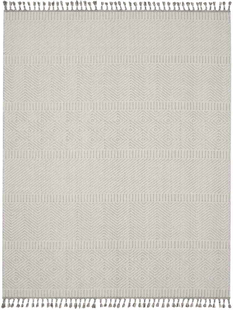 Nourison Paxton PAX06 Grey Ivory 8x11 Area Rug