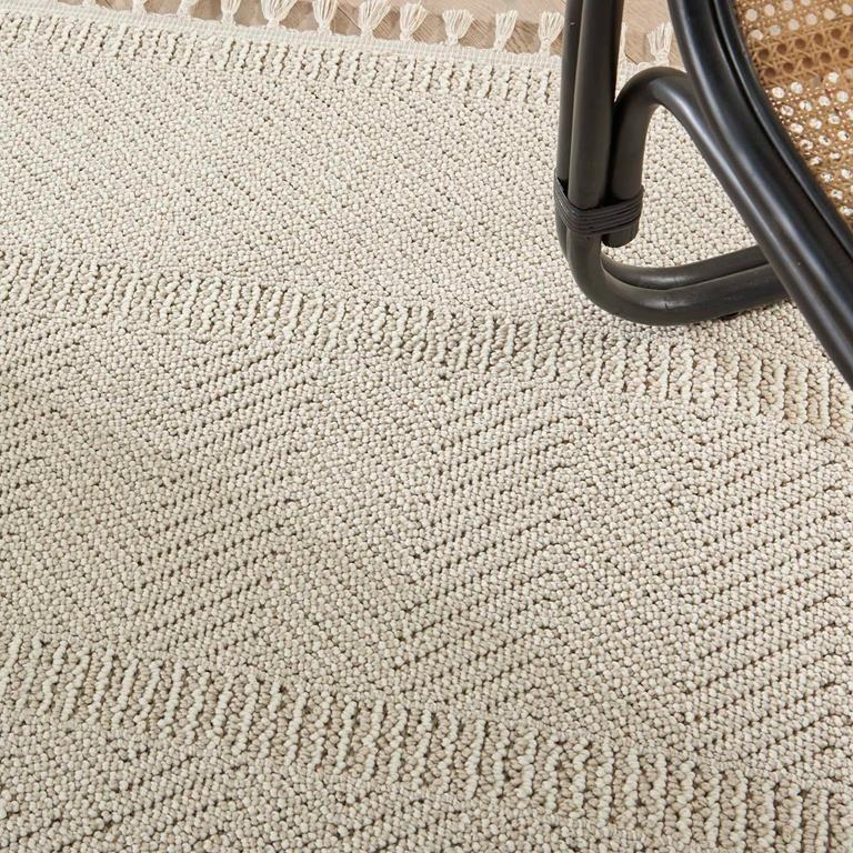 Nourison Paxton PAX06 Ivory Area Rug Detail on Floor