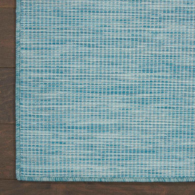 Nourison Positano POS01 Aqua Area Rug Corner