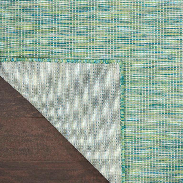 Nourison Positano POS01 Blue Green Area Rug Back