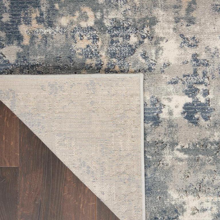 Nourison Quarry QUA04 Grey Beige Area Rug Back