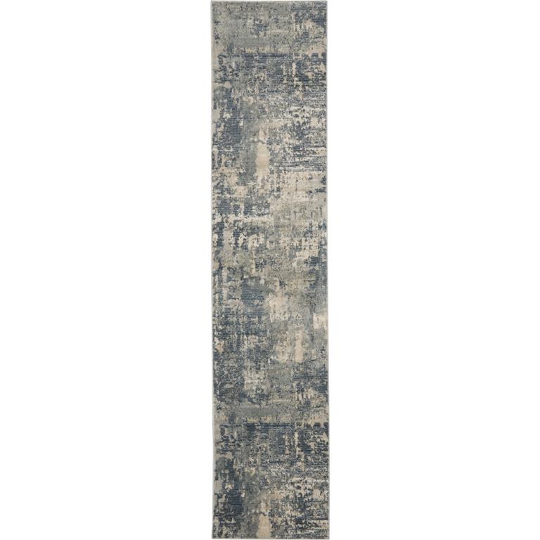 Nourison Quarry QUA04 Grey Beige 2x8 Runner Rug