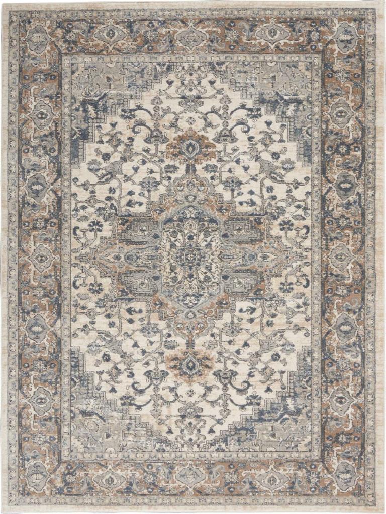 Nourison Quarry QUA05 Ivory Grey Area Rug