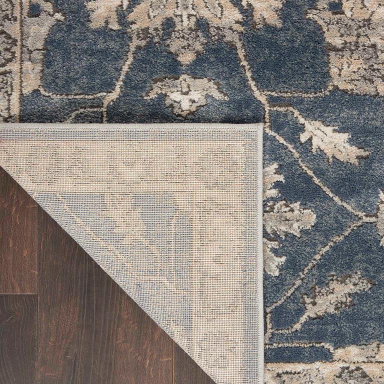 Nourison Quarry QUA06 Blue Beige Area Rug Back