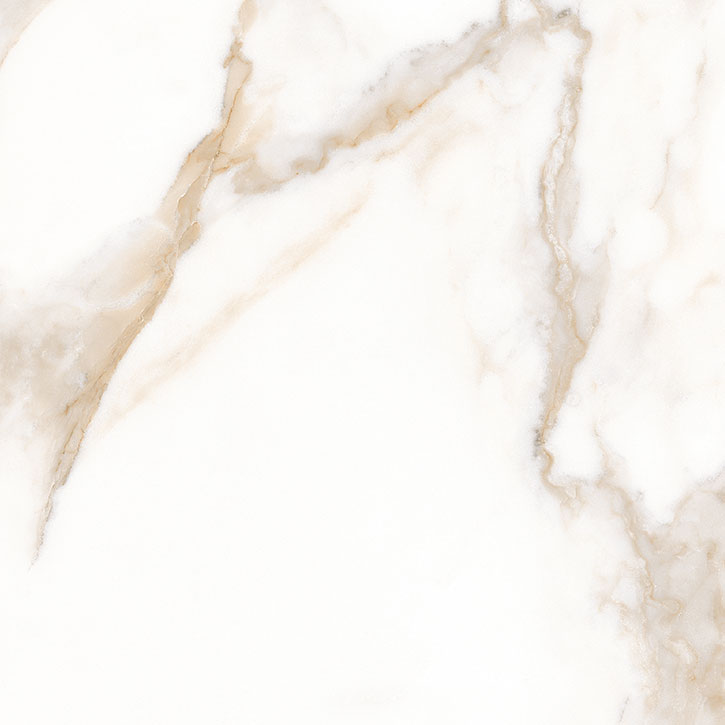 Elegant Stone White Calacatta Oro Porcelain Floor Tile 13 x 13