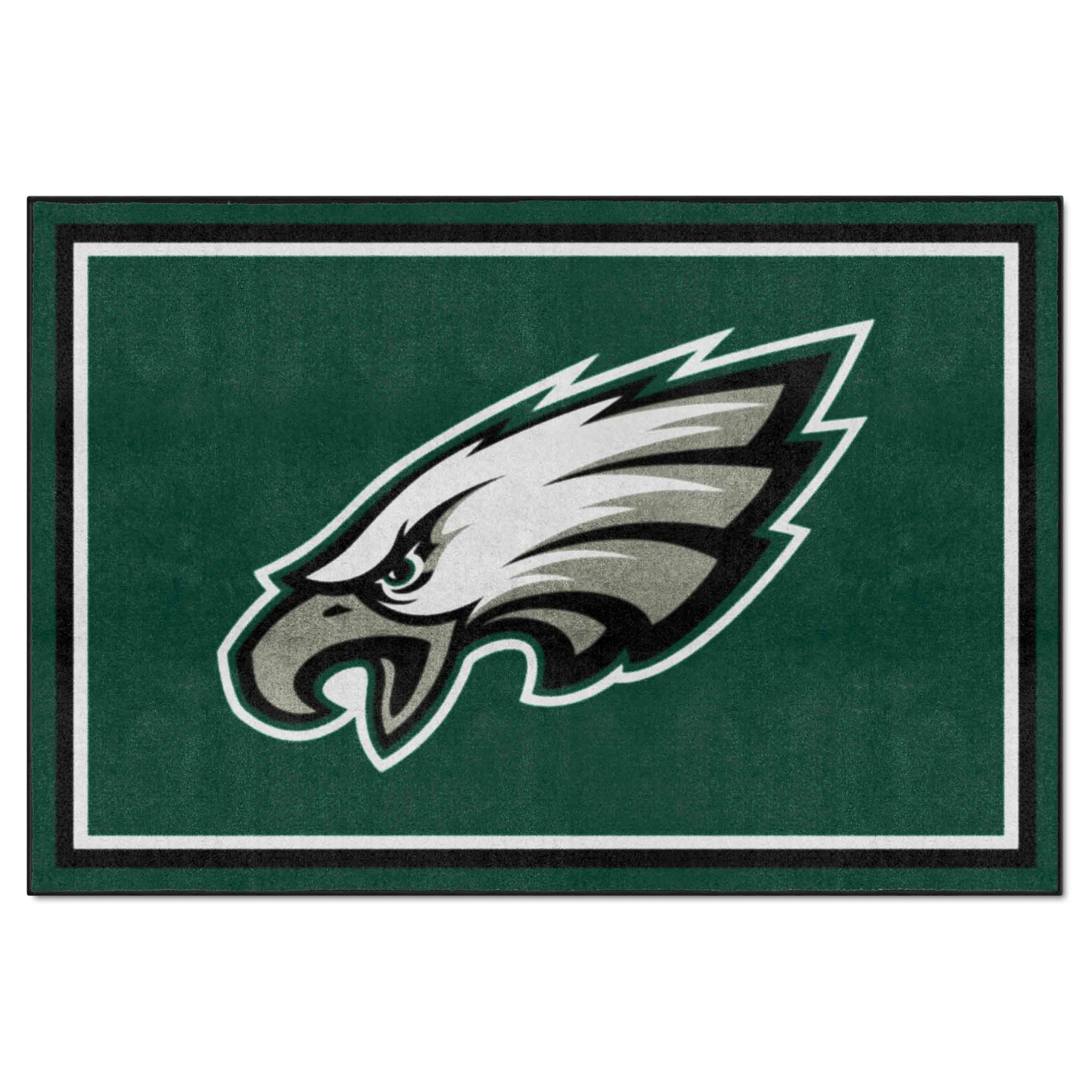 NFL Philadelphia Eagles 4'11" X 7'4" Green Plush Rug - 6599