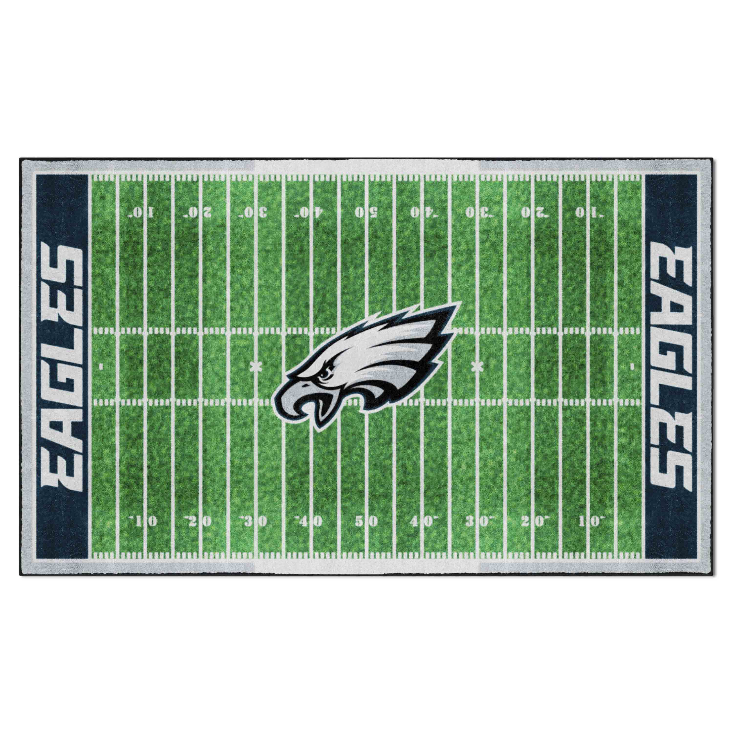NFL Philadelphia Eagles 5'10" X 9'9" Green Plush Rug - 35162