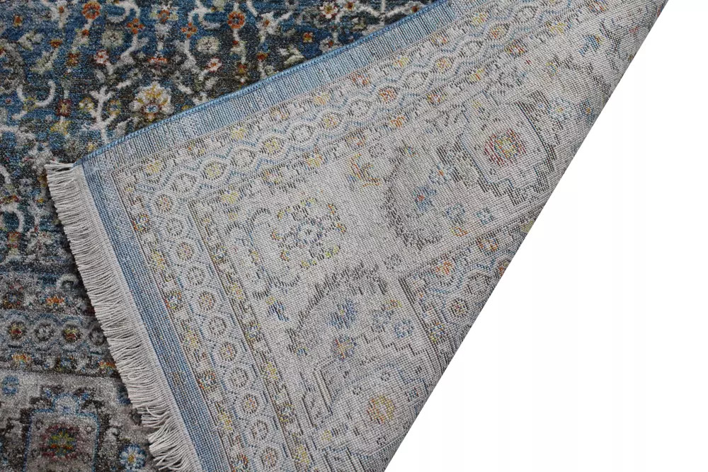 Bashian Century CN107 Graeme Blue Area Rug Backing