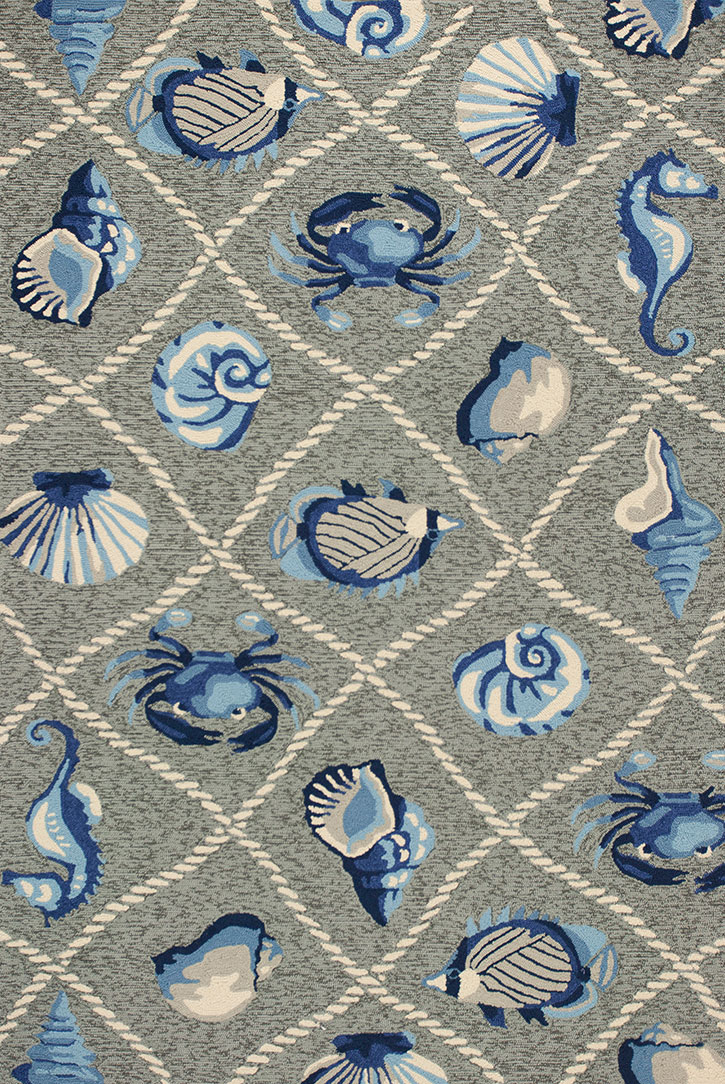 Kas Harbor 4219 Grey Seaside Area Rug