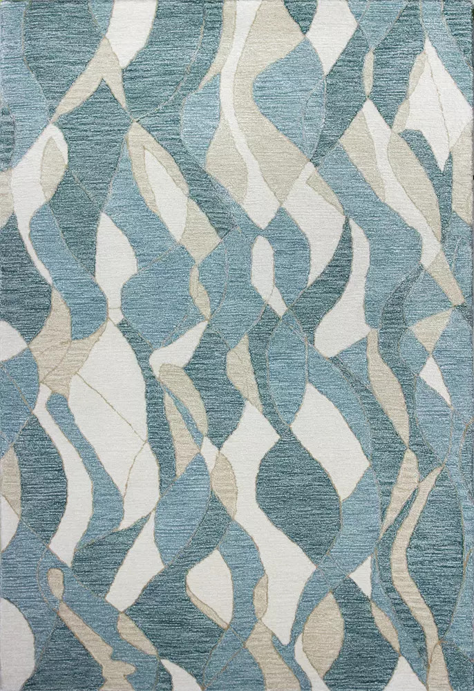 Bashian Greenwich HG379 Major Aqua Area Rug