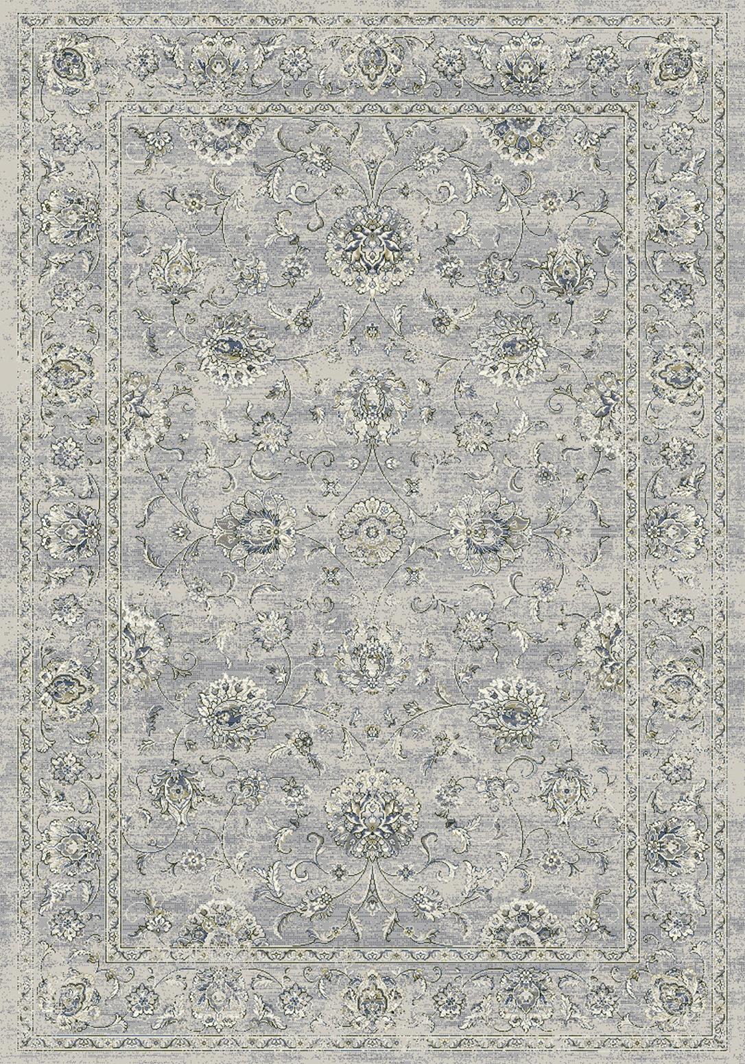 Ancient Garden 57126-9696 Silver/Grey Area Rug by Dynamic Rugs