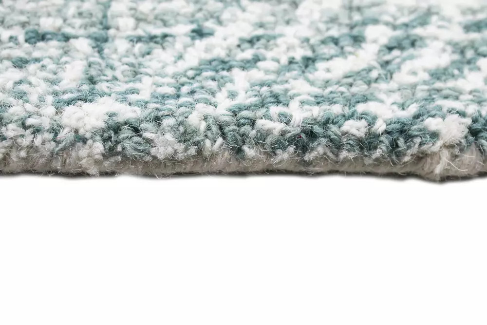 Bashian Valencia AL120 Nathanial Teal Area Rug Edge