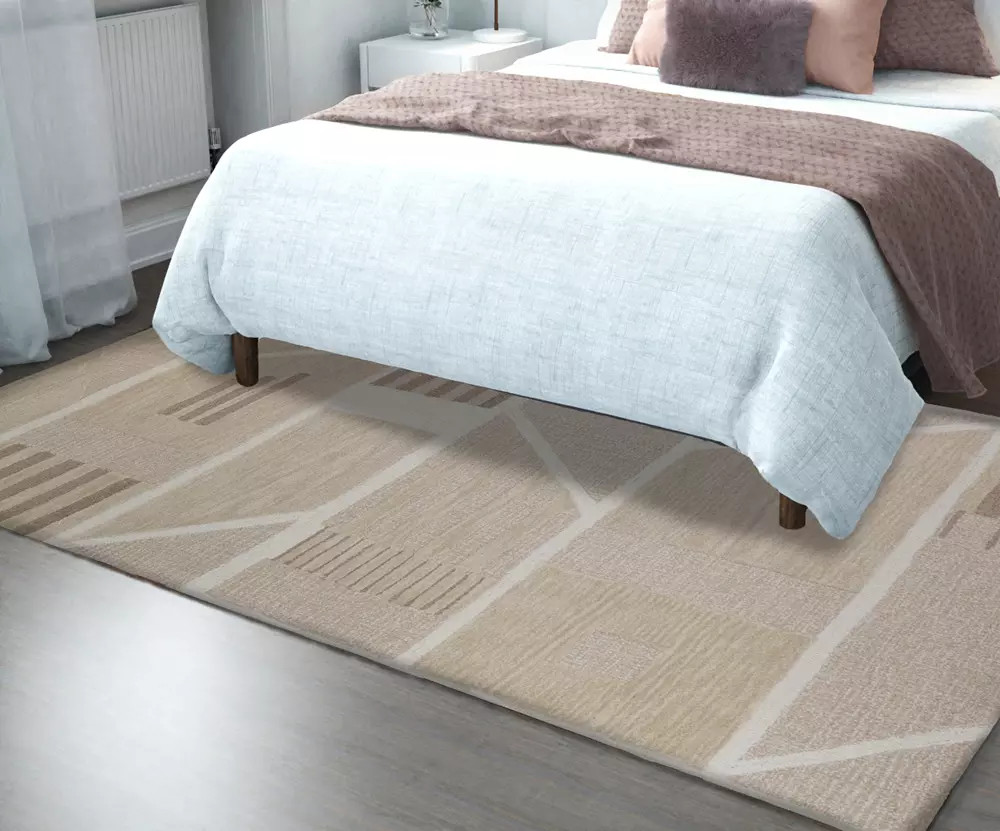 Bashian Verona LC183 Nyssa Beige Area Rug Room Scene