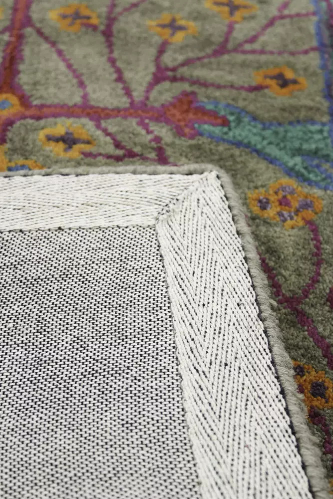 Bashian Wilshire HG130 Somers Taupe Area Rug Backing