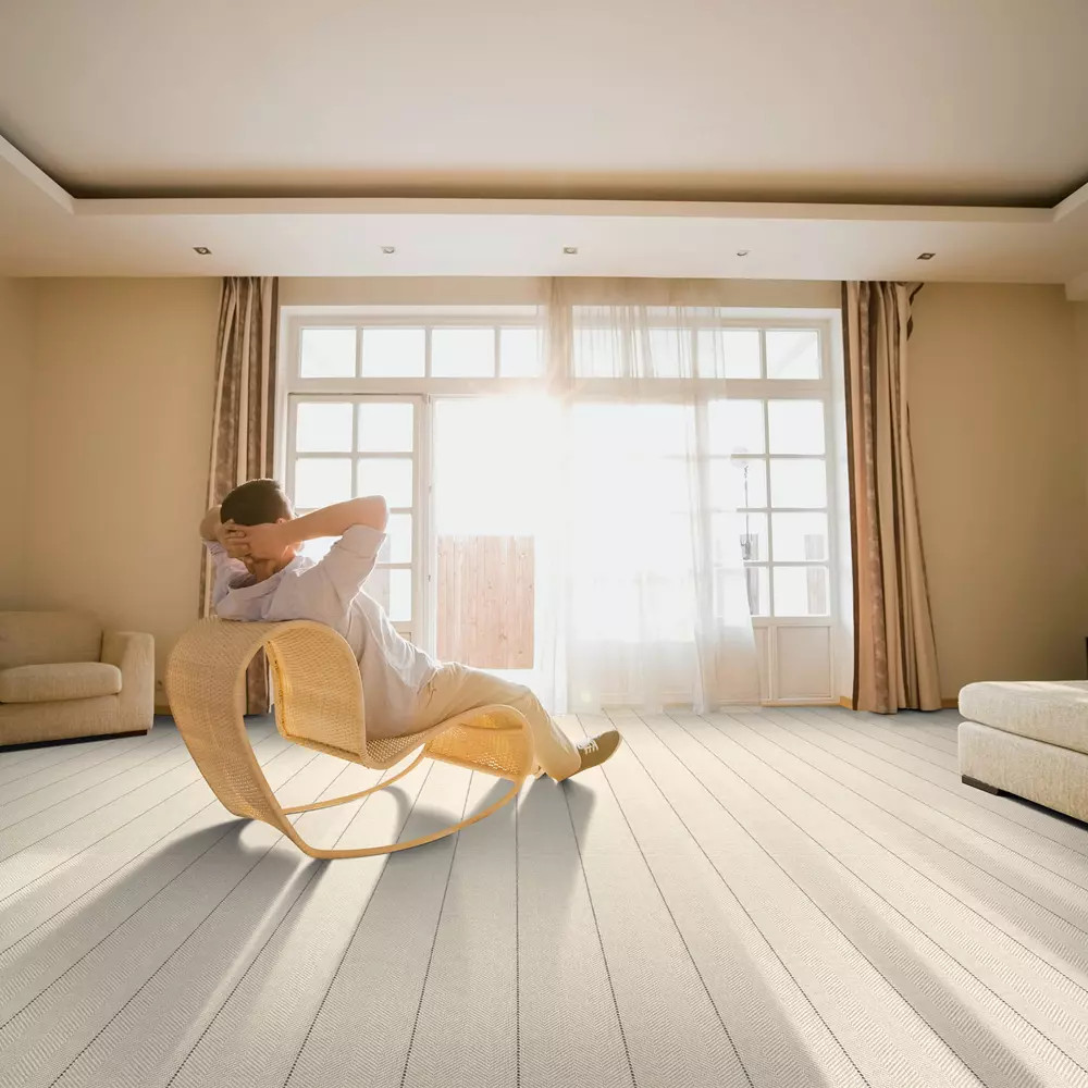 Kaleen Broadloom Peter Island Stripe PIS-09 Cream Area Rug