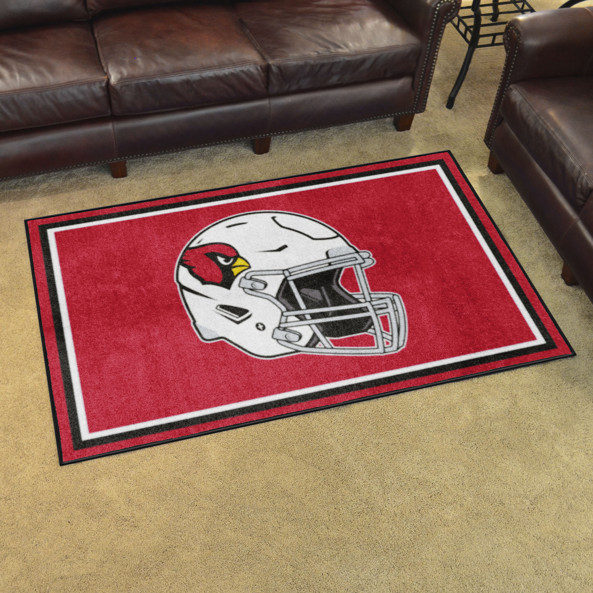 NFL Arizona Cardinals 3'8" X 5'11" Red Plush Rug - 38223 Room Scene