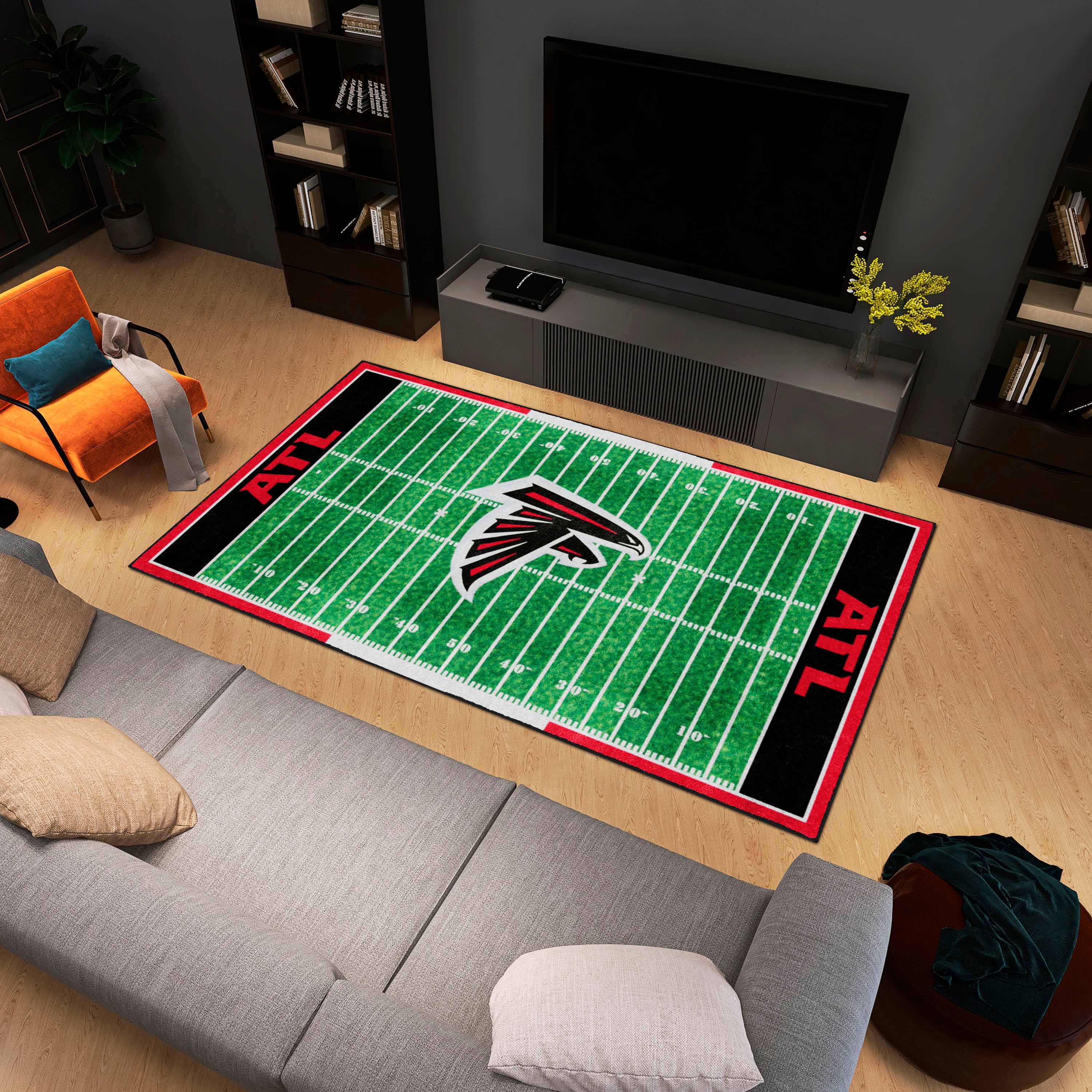 NFL Home Field Atlanta Falcons Area Rug - Carpetmart.com - Carpet Mart