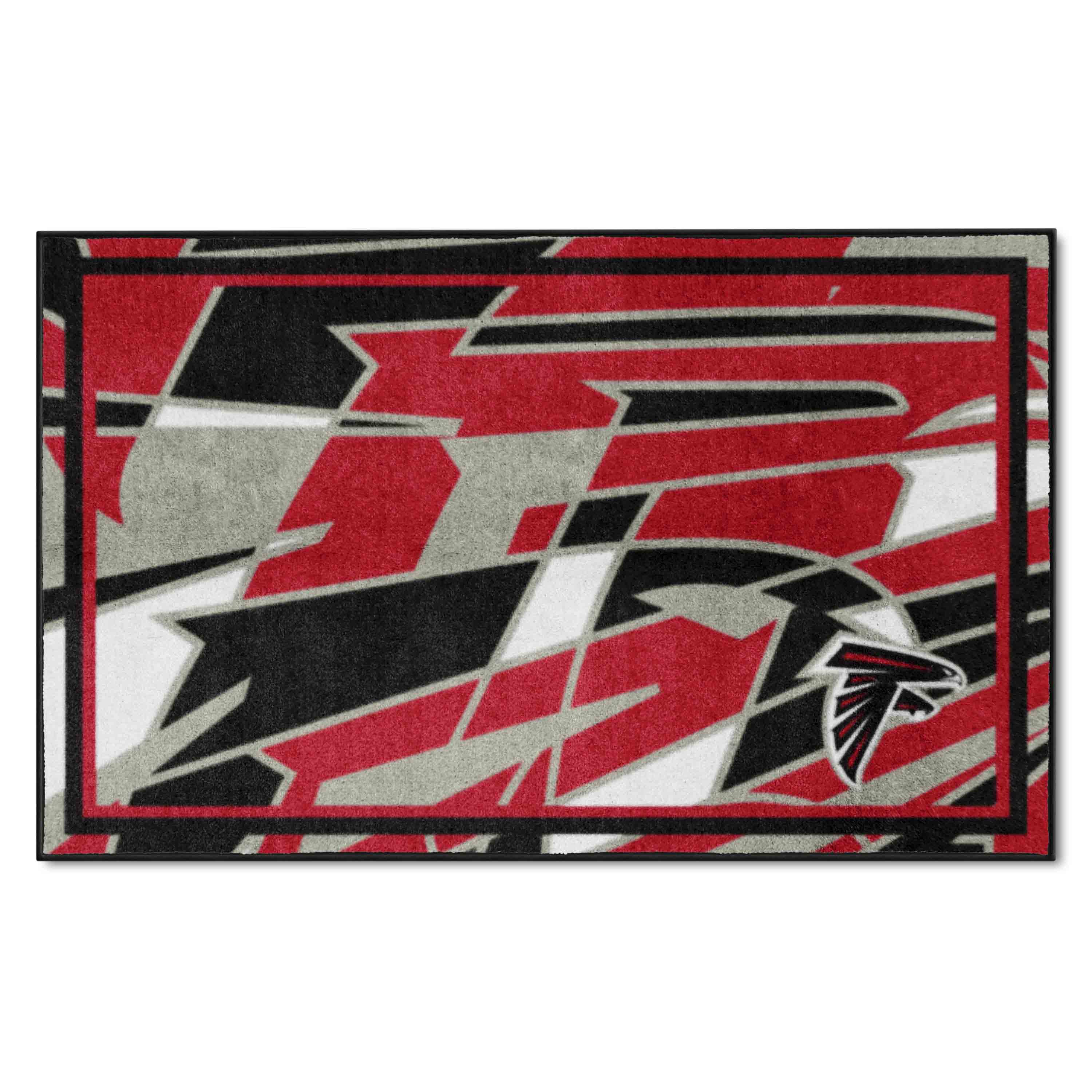 NFL Atlanta Falcons 3'8" X 5'11" Pattern Plush Rug - 23202