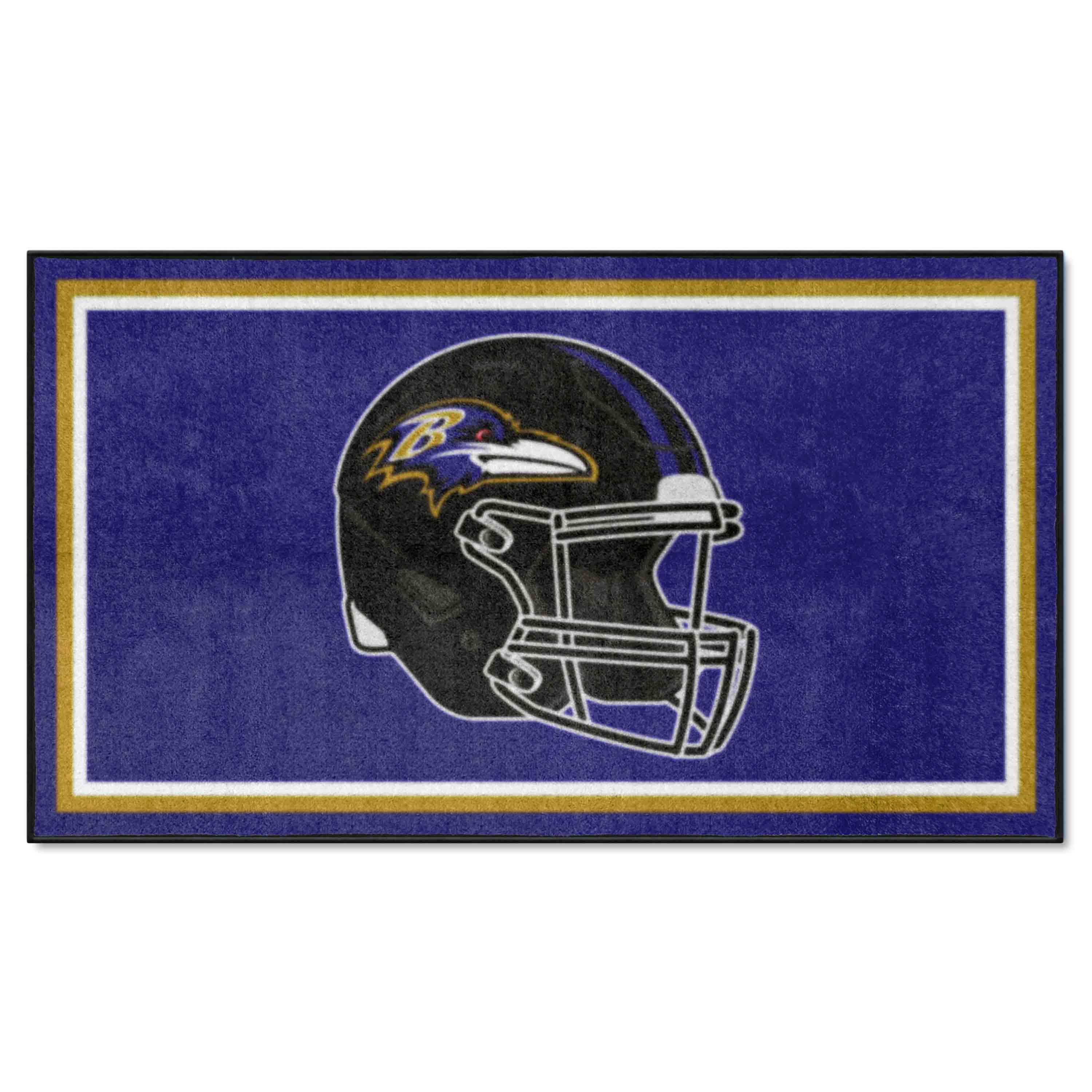 NFL Baltimore Ravens 3'0" X 5'0" Purple Plush Rug - 38232