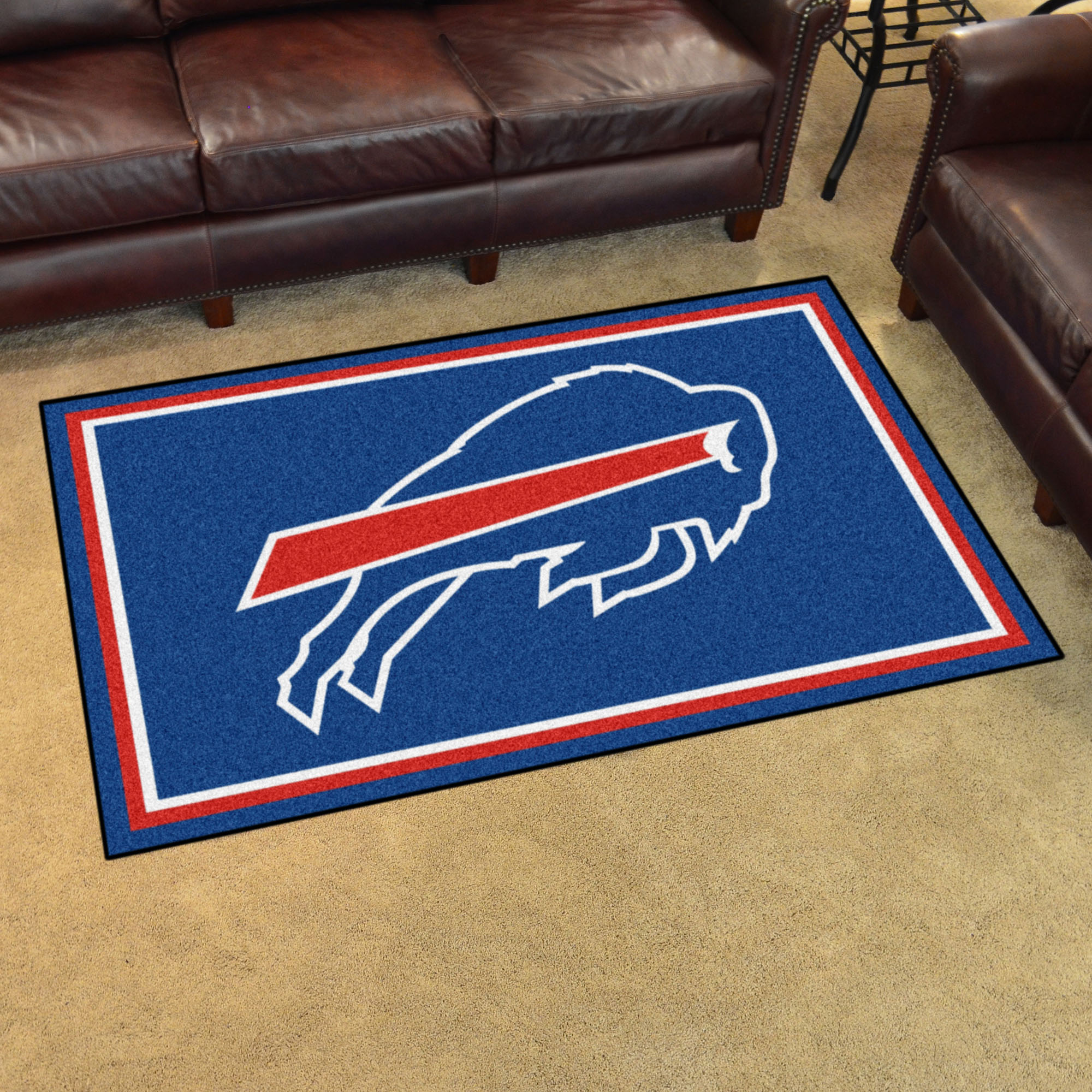 NFL Buffalo Bills 3'8" X 5'11" Blue Plush Rug - 6563 Room Scene