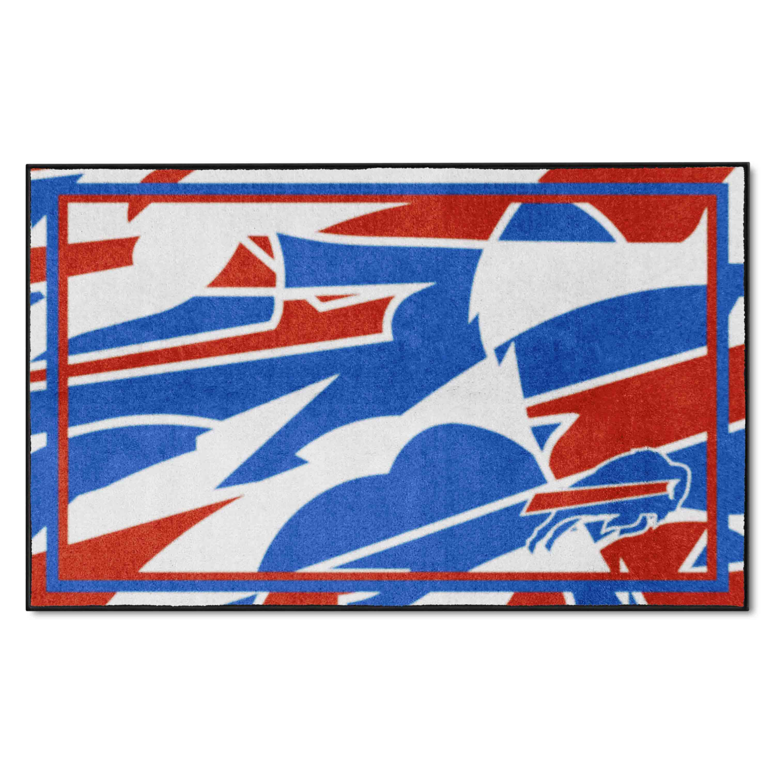 NFL Buffalo Bills 3'8" X 5'11" Pattern Plush Rug - 23214