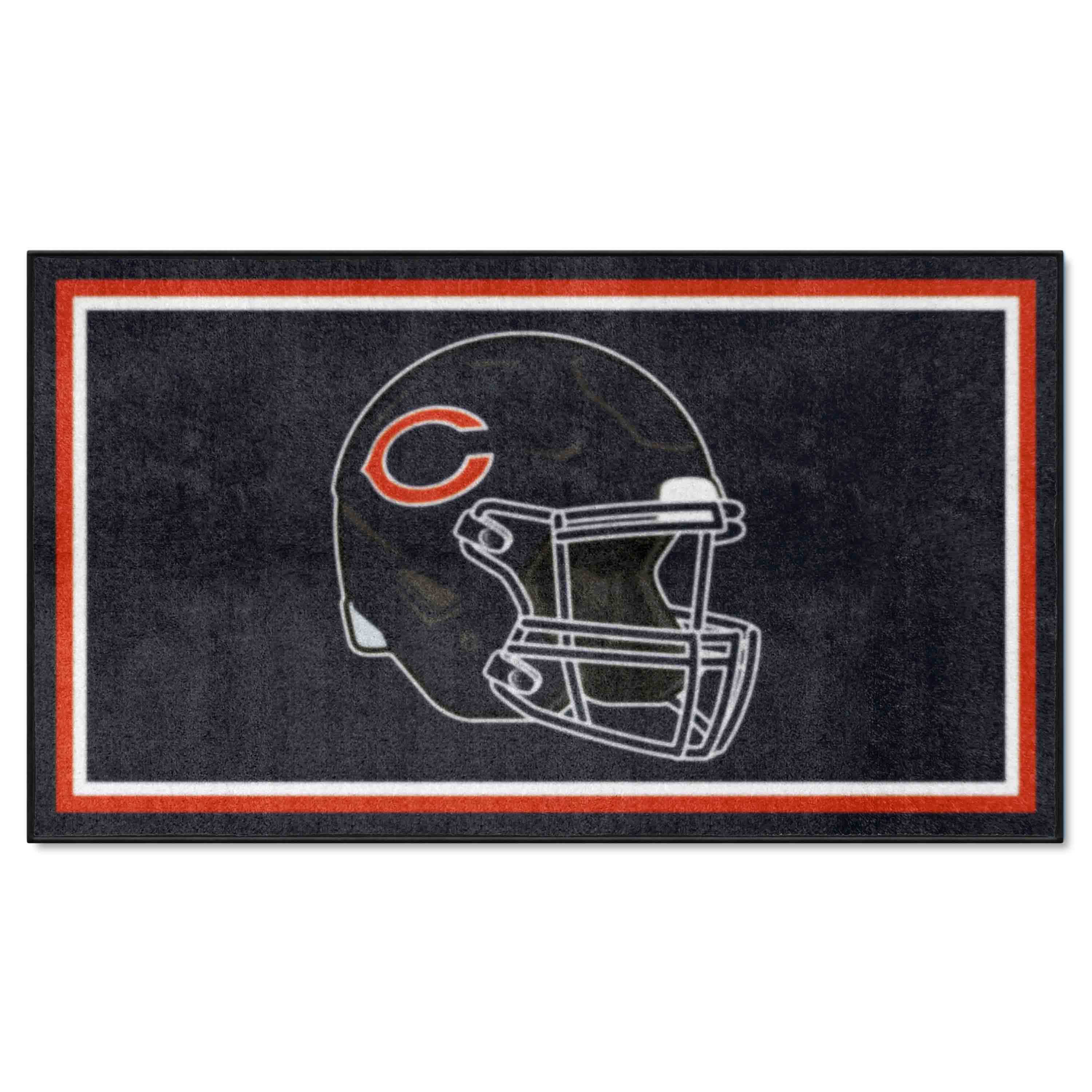 NFL Retro Chicago Bears 3'0 X 5'0 Navy Plush Rug - 32567