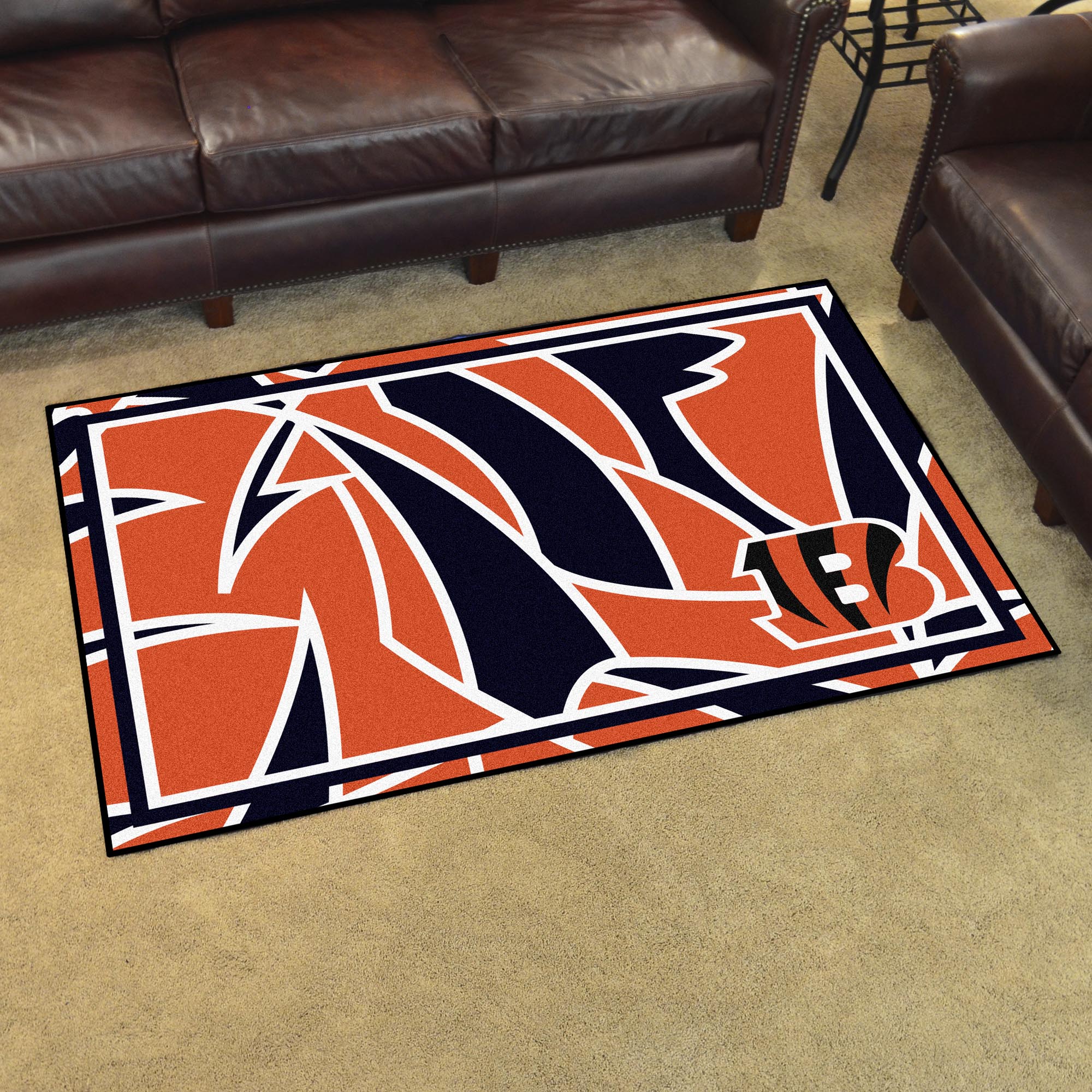 Cincinnati Bengals Football Rug