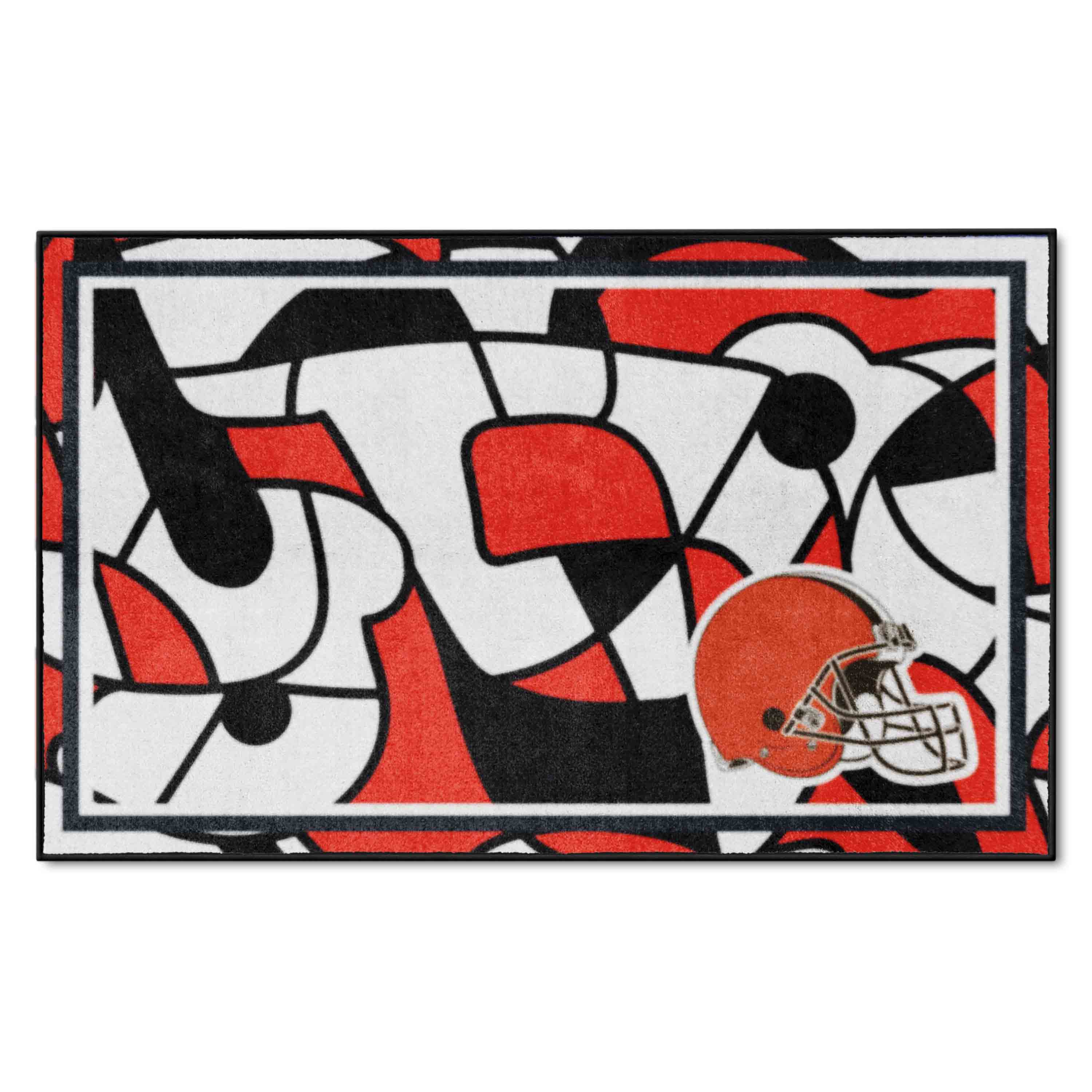 NFL Cleveland Browns 3'8" X 5'11" Multicolor Plush Rug - 23245