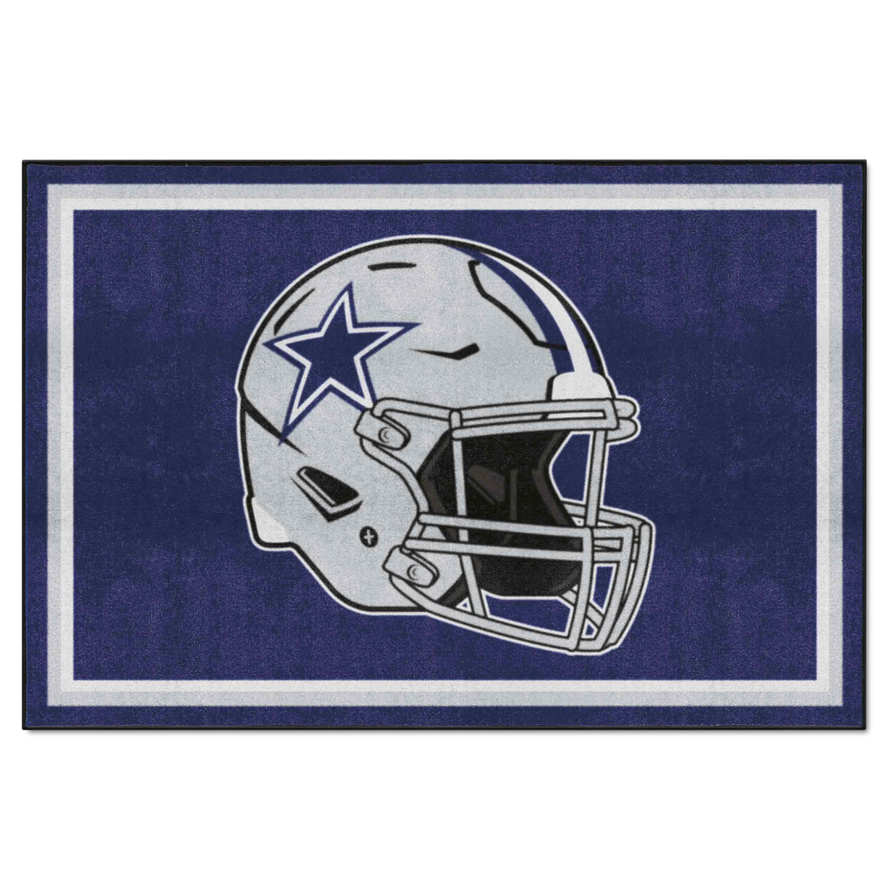 NFL Dallas Cowboys 4'11" X 7'4" Navy Plush Rug - 38256