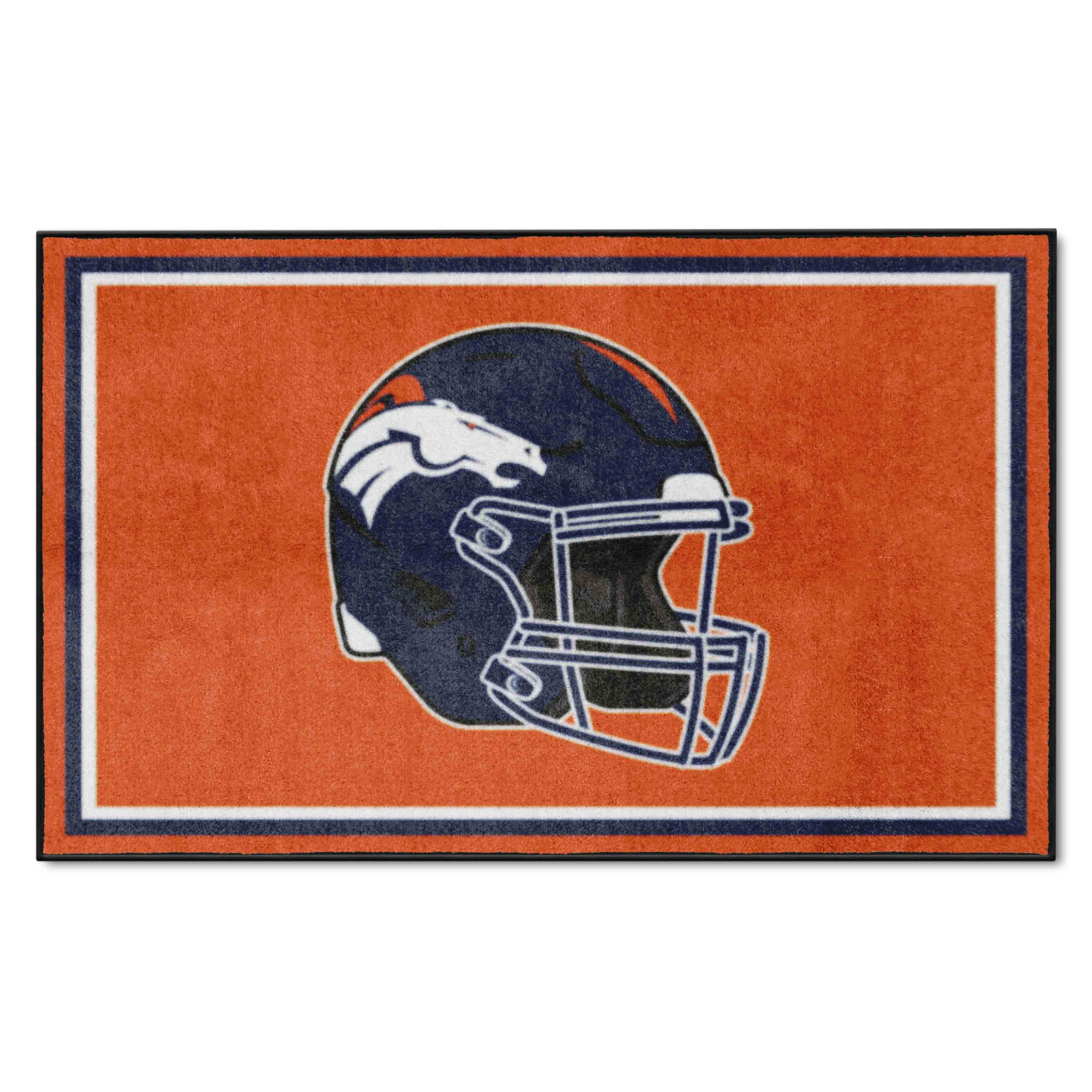 NFL Denver Broncos 3'8" X 5'11" Orange Plush Rug - 38259