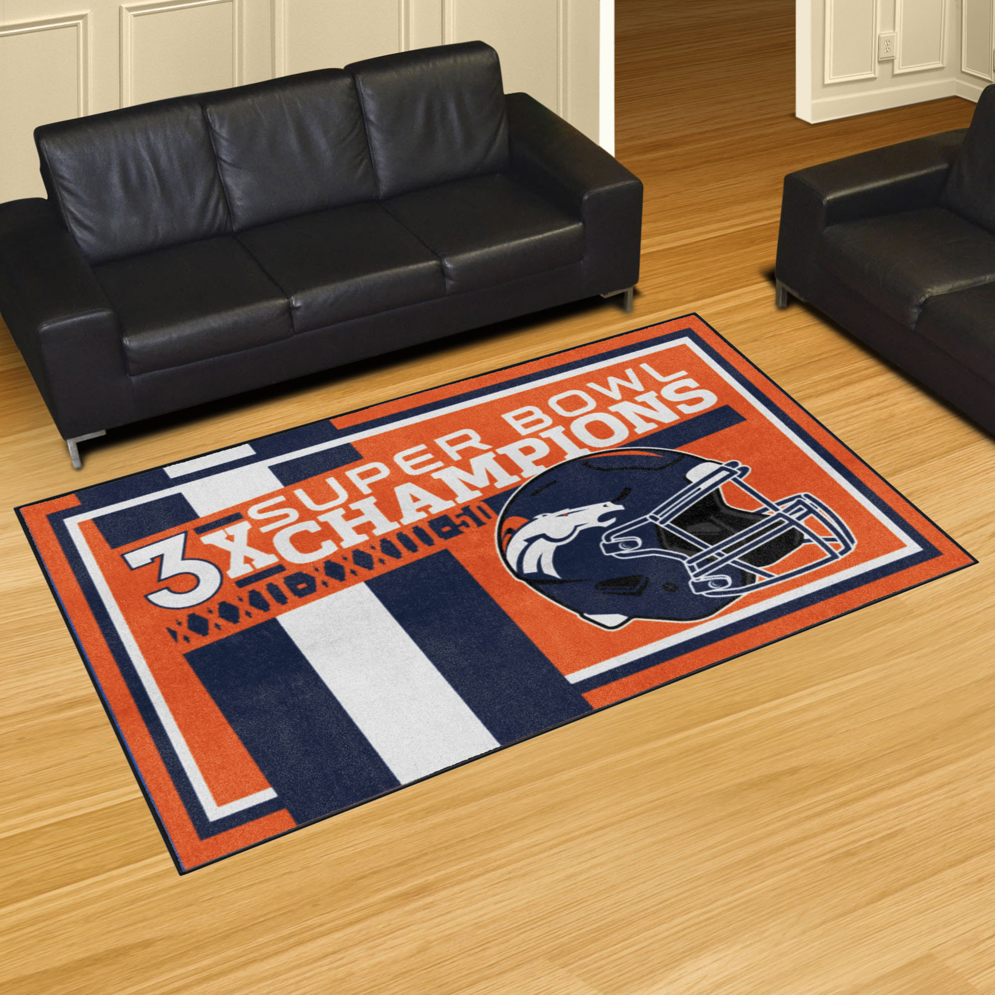 NFL Home Field Denver Broncos Area Rug - Carpetmart.com - Carpet Mart