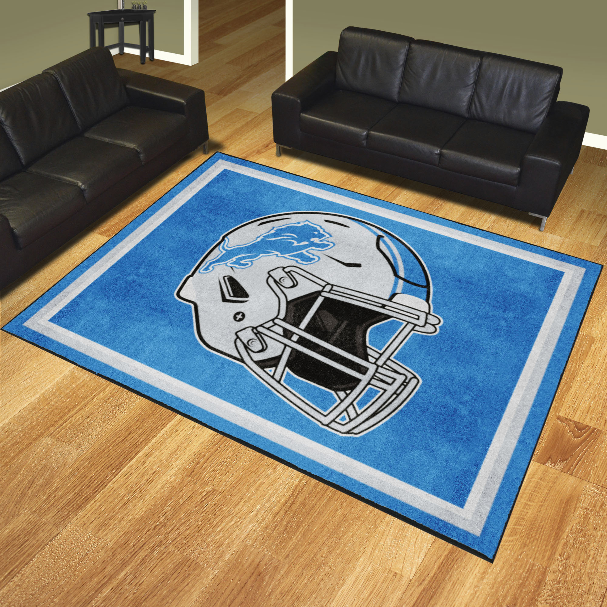 Detroit Lions Football Rug