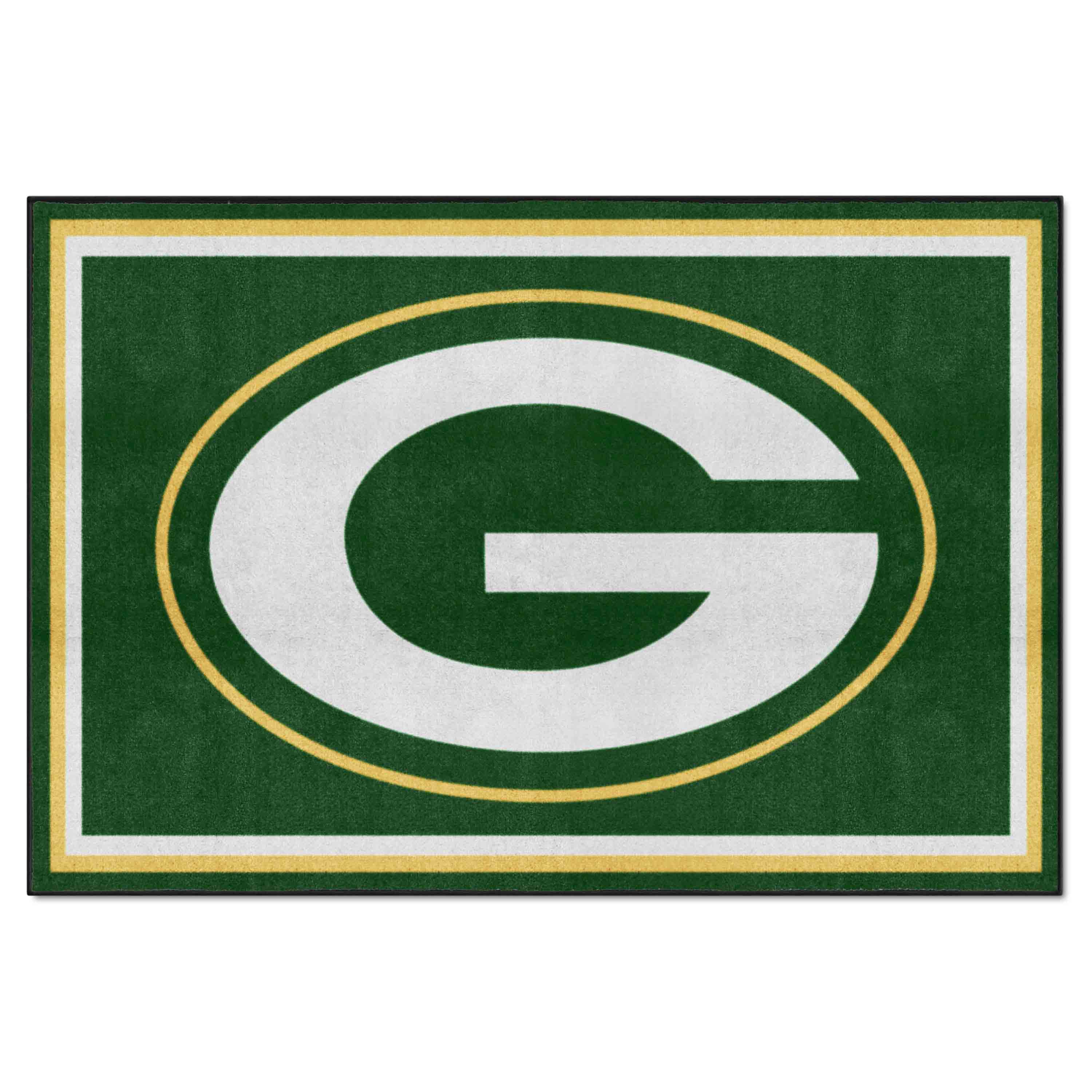 NFL Green Bay Packers 4'11" X 7'4" Green Plush Rug - 6576