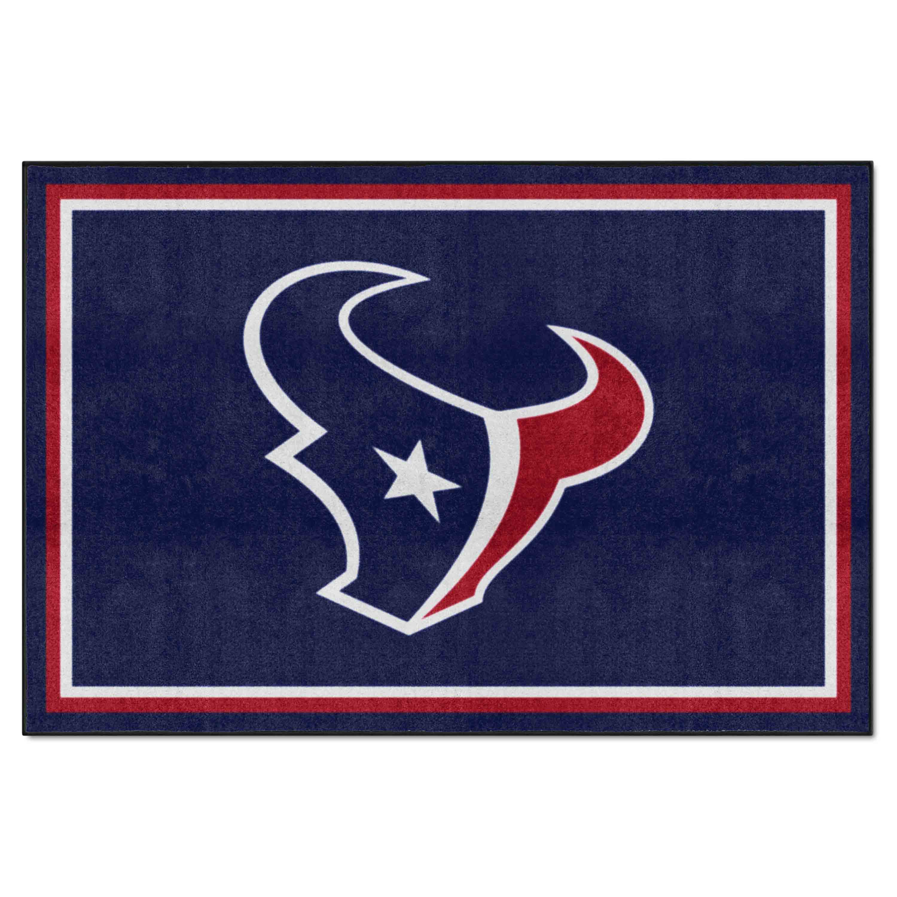 NFL Houston Texans 4'11" X 7'4" Navy Plush Rug - 6578