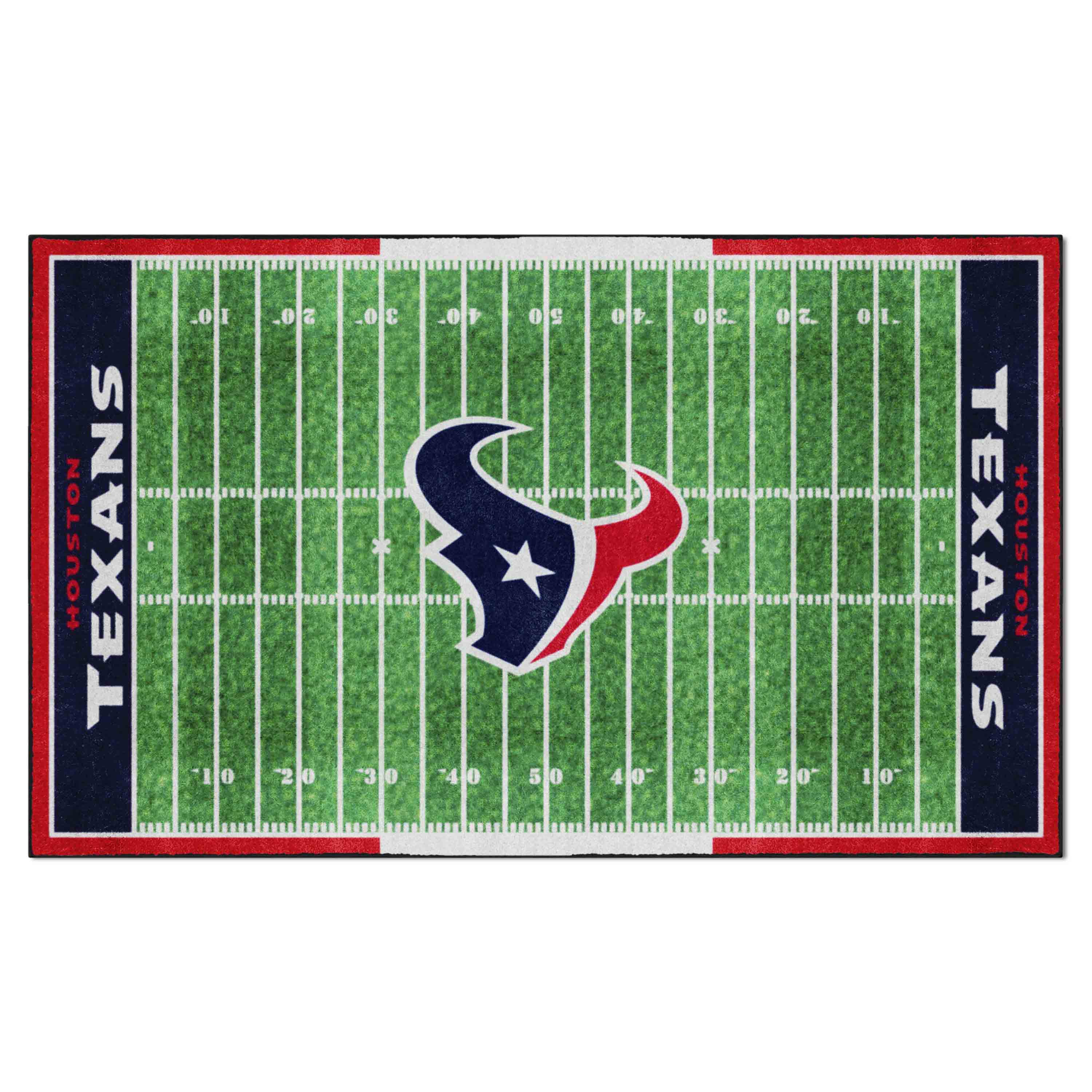 NFL Houston Texans 5'10" X 9'9" Green Plush Rug - 35149