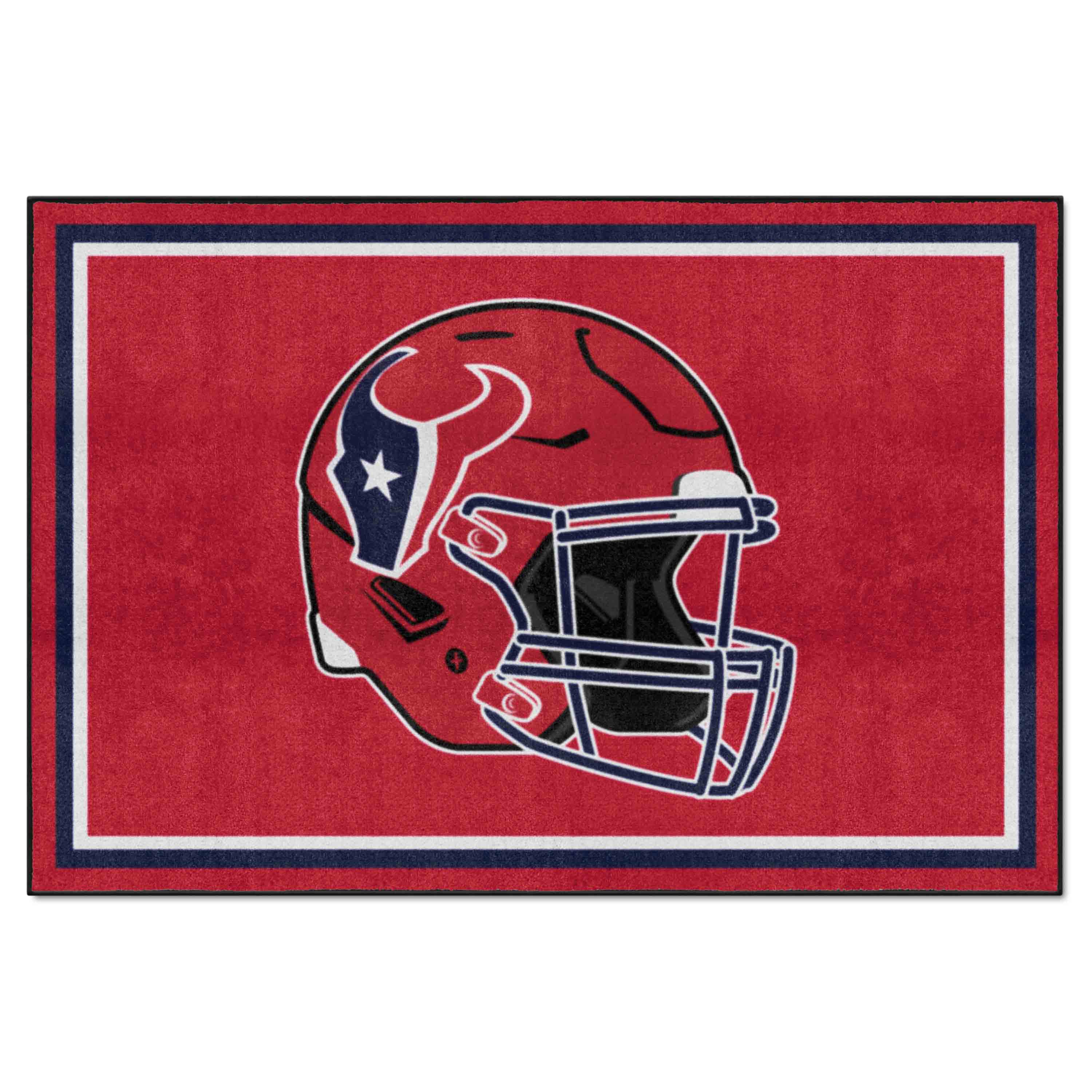 NFL Houston Texans 4'11" X 7'4" Red Plush Rug - 36196