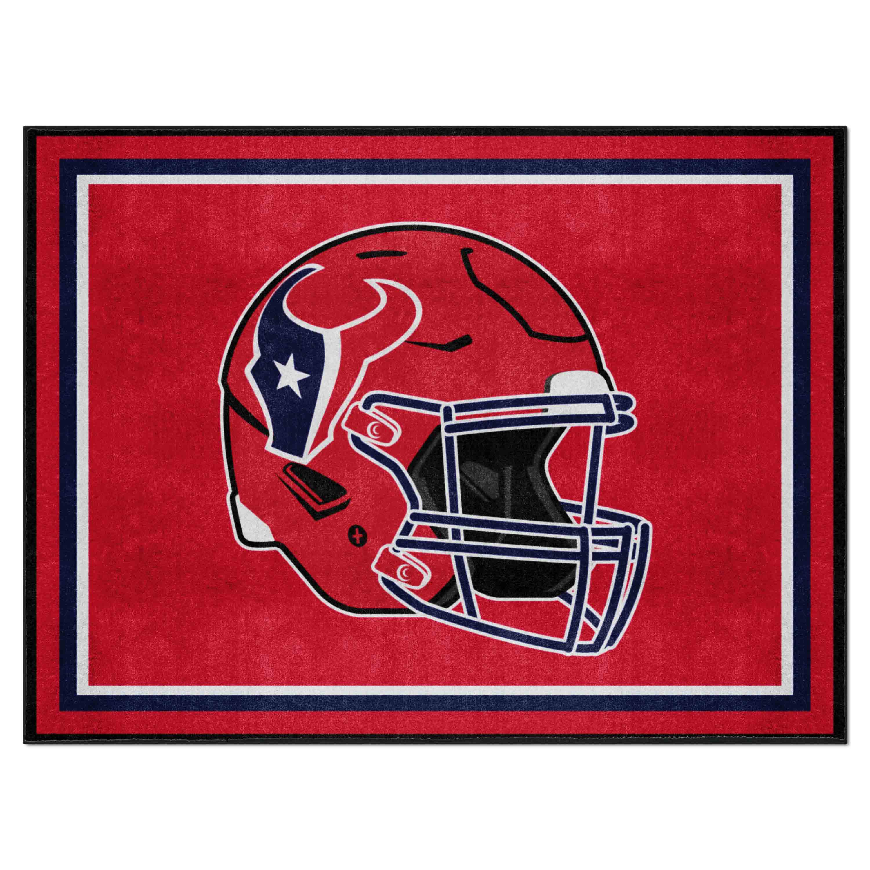 NFL Houston Texans 7'3" X 9'9" Red Plush Rug - 36197