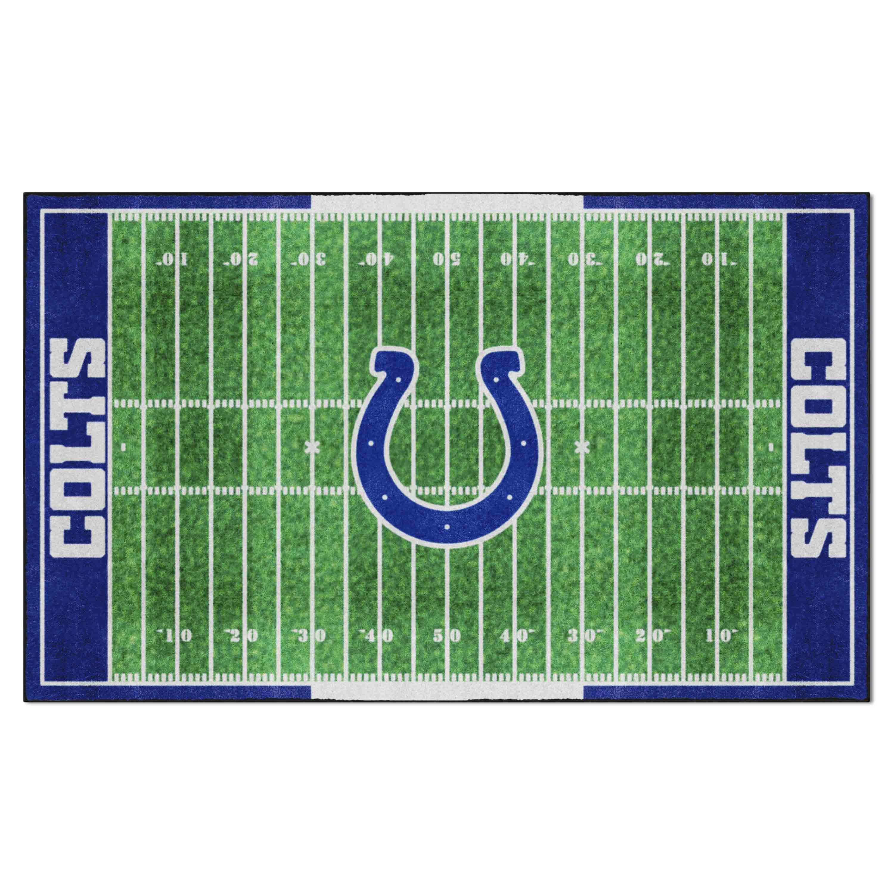 NFL Indianapolis Colts 5'10" X 9'9" Green Plush Rug - 35150