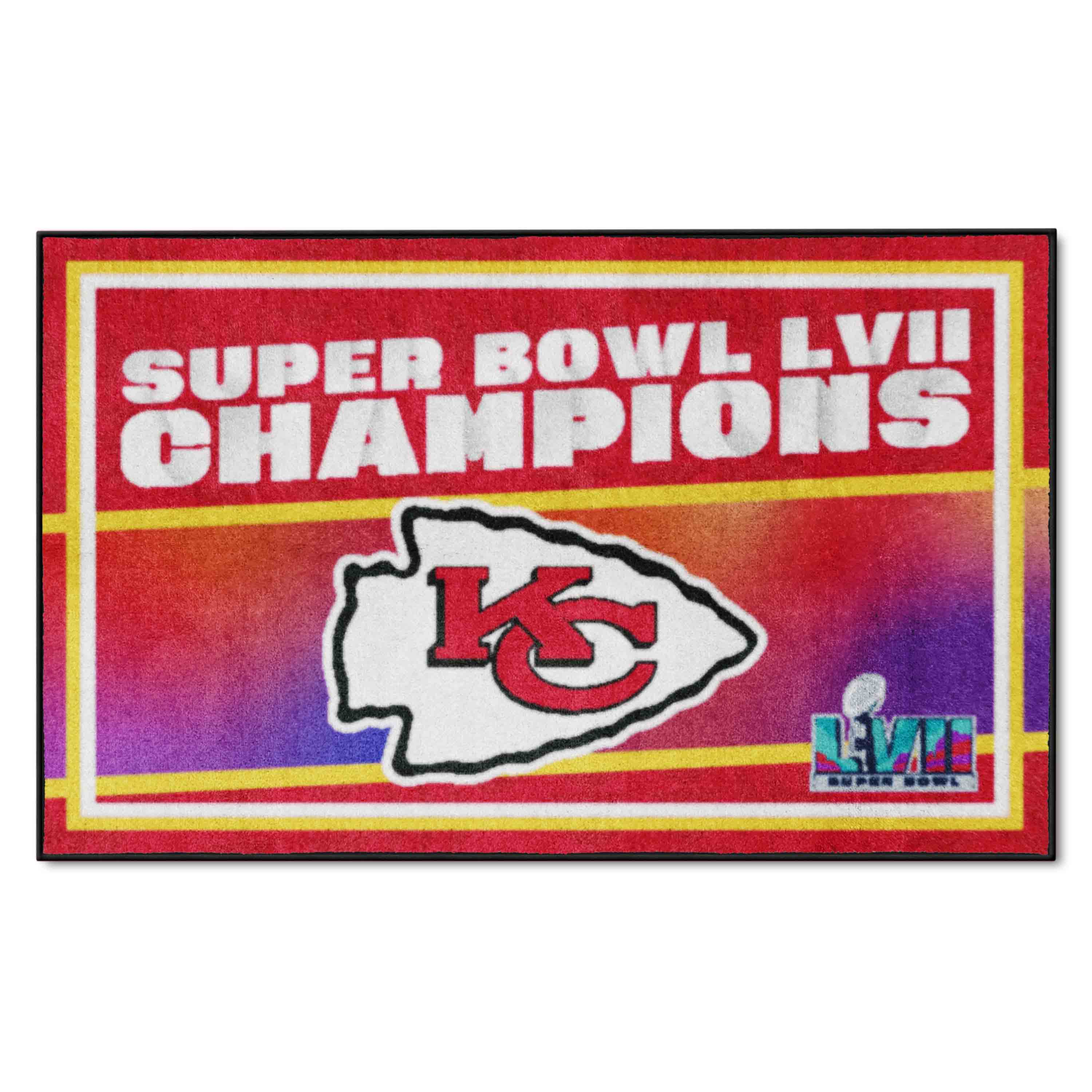 NFL Kansas City Chiefs 3'0" X 5'0" Red Plush Rug - 38391