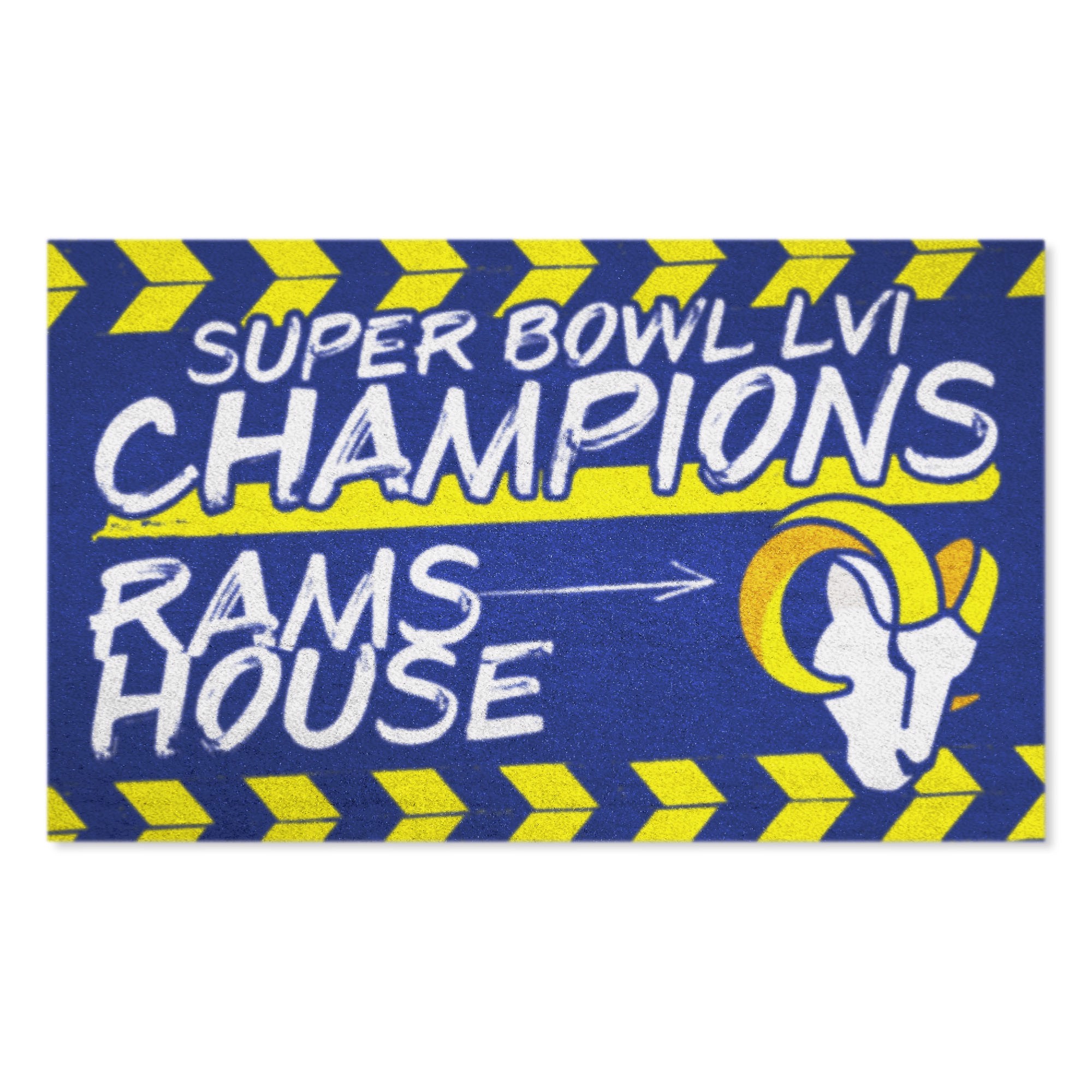 NFL Los Angeles Rams 3'0" X 5'0" Yellow Plush Rug - 33245