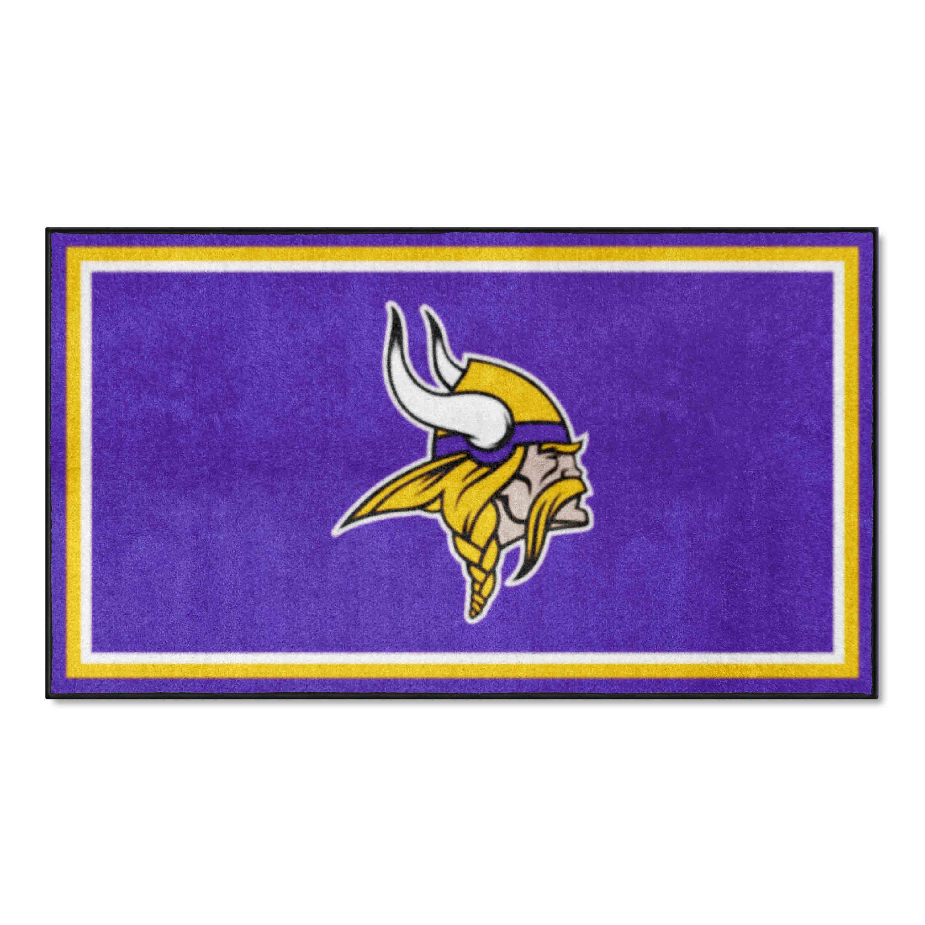 NFL Minnesota Vikings 3'0" X 5'0" Purple Plush Rug - 19875