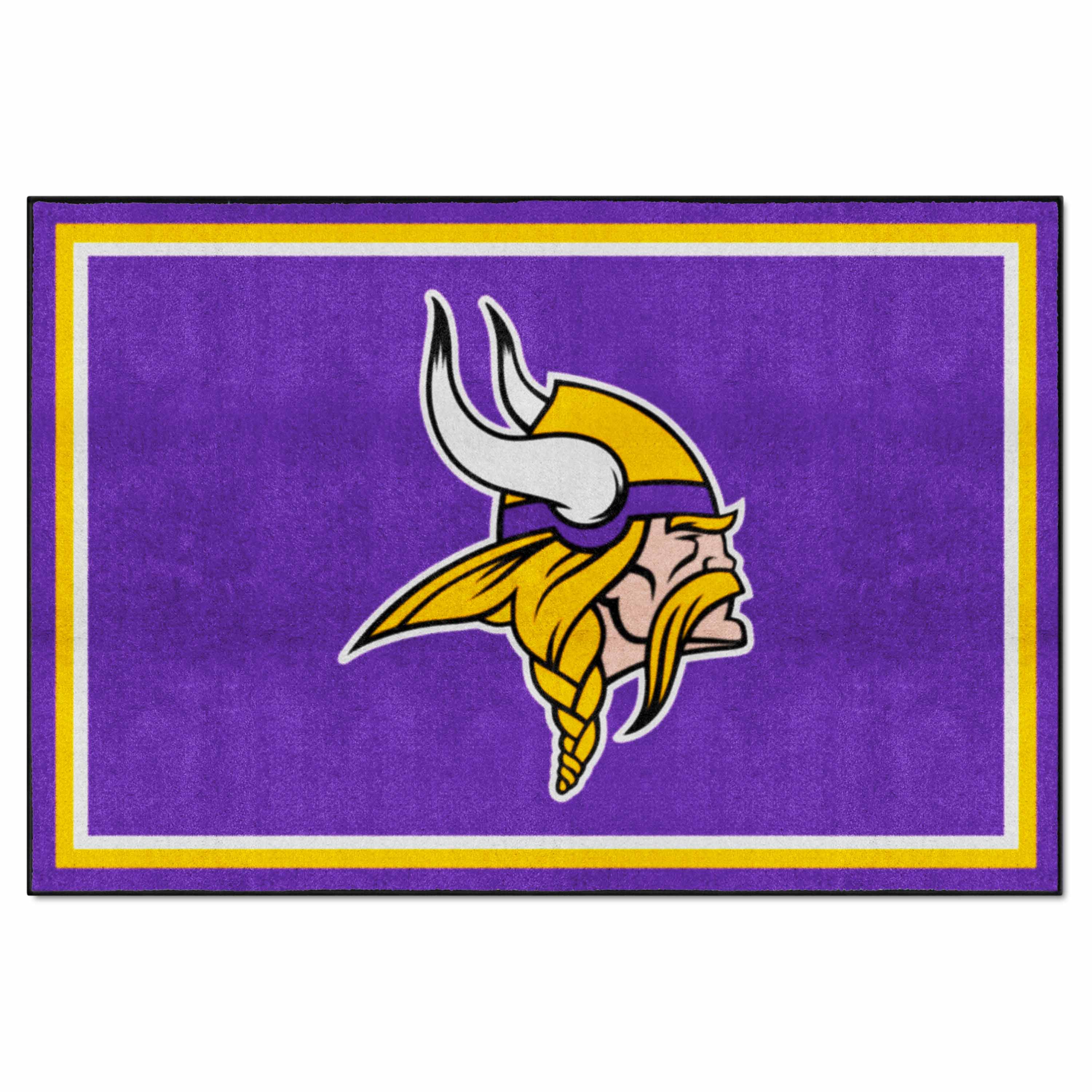 NFL Minnesota Vikings 4'11" X 7'4" Purple Plush Rug - 6590