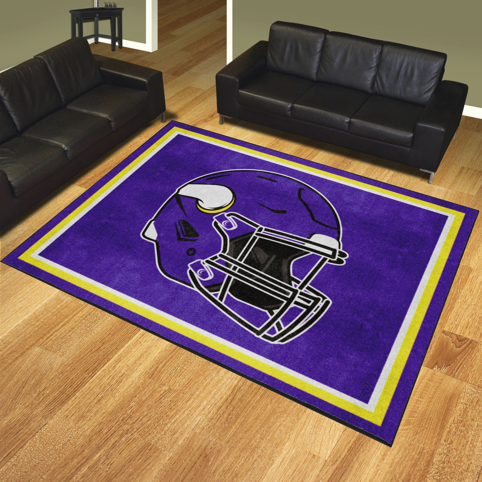 NFL Minnesota Vikings 7'3" X 9'9" Purple Plush Rug - 38305 Room Scene