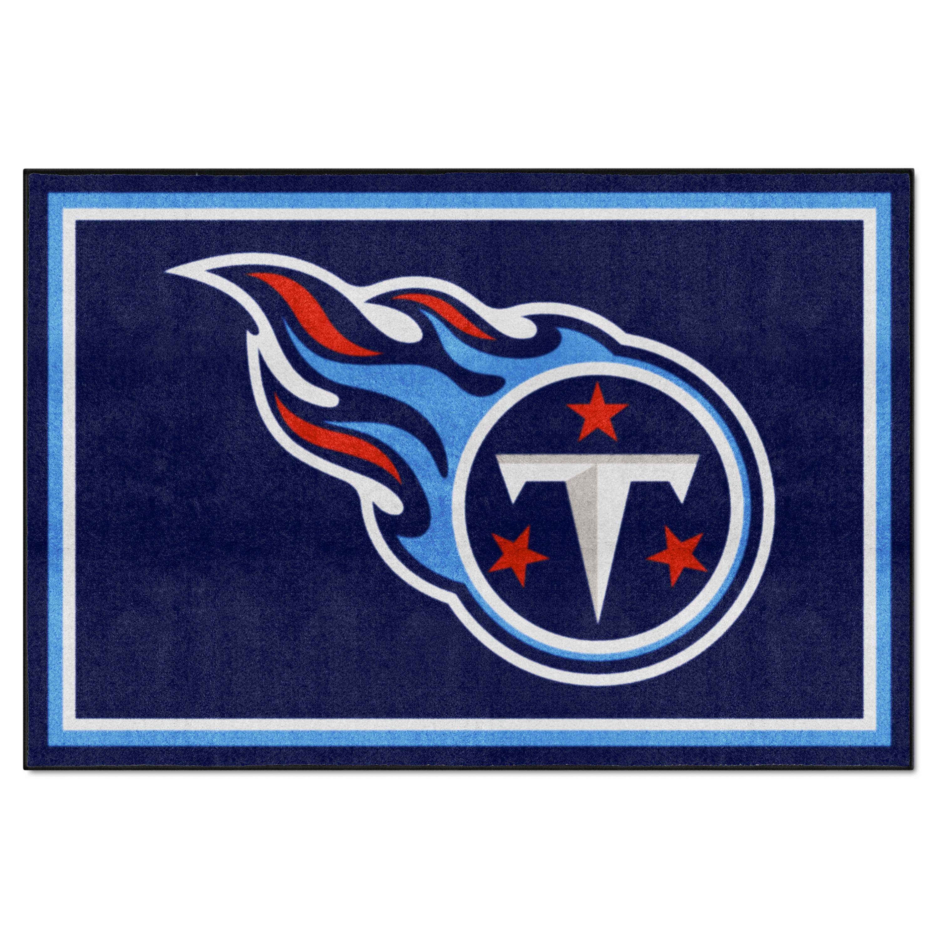 NFL Tennessee Titans 4'11" X 7'4" Gray Plush Rug - 6612